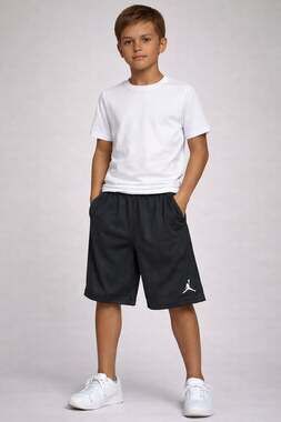 Jordan Youth Boys Mesh Jumpman Basketball Shorts - Black XL (13-15 Years)
